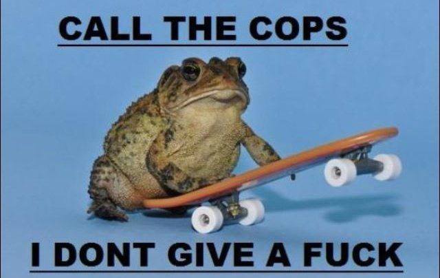 CALL THE COPS у: a an. 3 DONT GIVE А FUCK