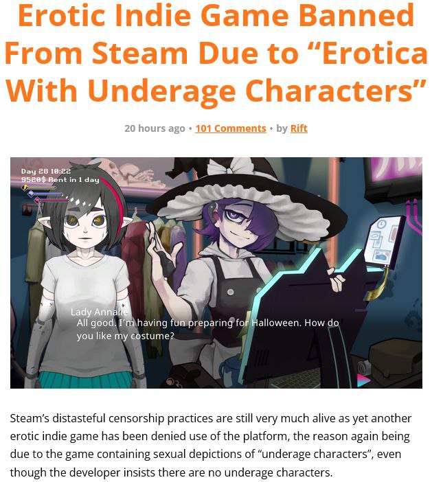"distasteful censorship practices"