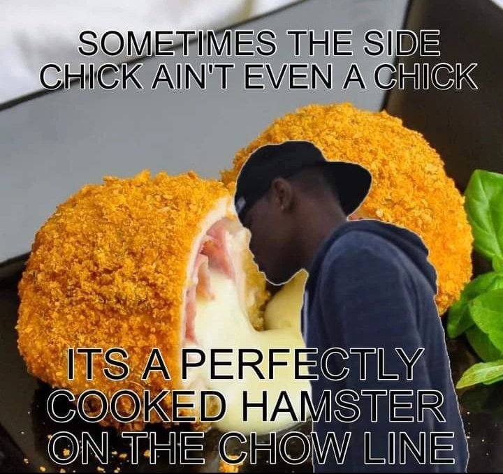 MES THE SIDE AINT EVEN A ITS _ОМТНЕ CHOW ИМЕ