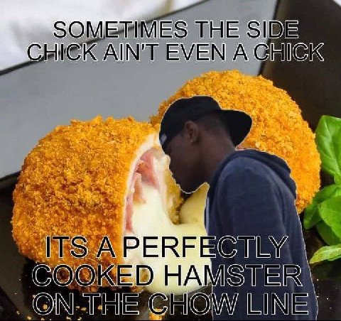 MES THE SIDE AINT EVEN A ITS _ОМТНЕ CHOW ИМЕ