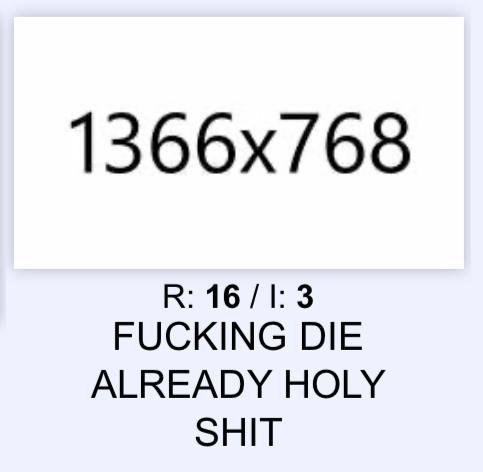 К: FUCKING DIE ALREADY HOLY SHIT