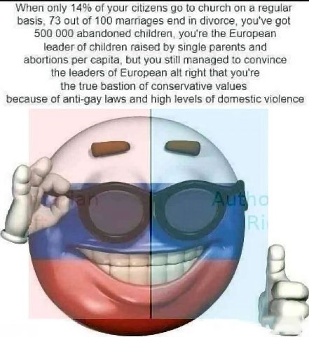 When only 14% of your citizens to church а reqular basis, 73 out of 100 marnages end in divorce, you've got 500 000 abandoned children, you're the European leader of children raised single parents and
