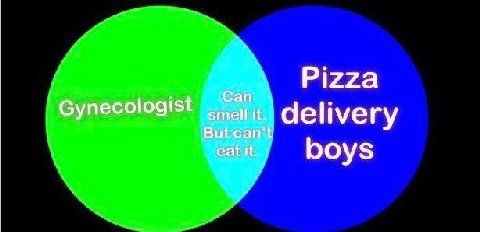 Pizza Gynecologist delivery eat it. boys