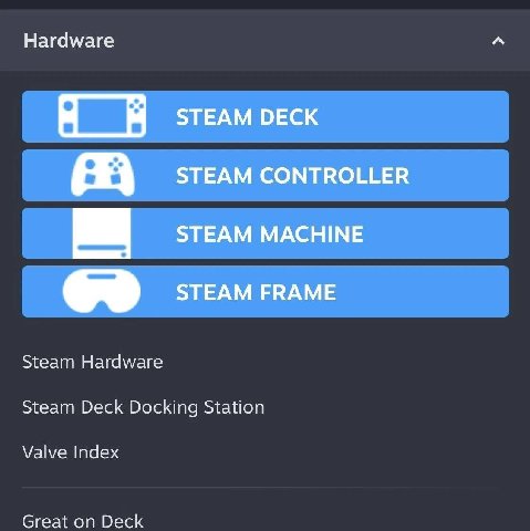 Hardware STEAM DECK STEAM CONTROLLER ЗТЕАМ МАСНИМЕ STEAM FRAME Steam Hardware Steam Deck Docking Station Valve Index Great on Deck