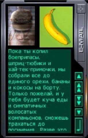 Пока ты KONMA боеприпасы, шприц-тюбики и хай-тек-примочки, мы собрали все до единого орехи, бананы и кокосы на борту. В Только пожелай, и у тебя будет куча еды и симпатичных волосатых Я компаньонов, с
