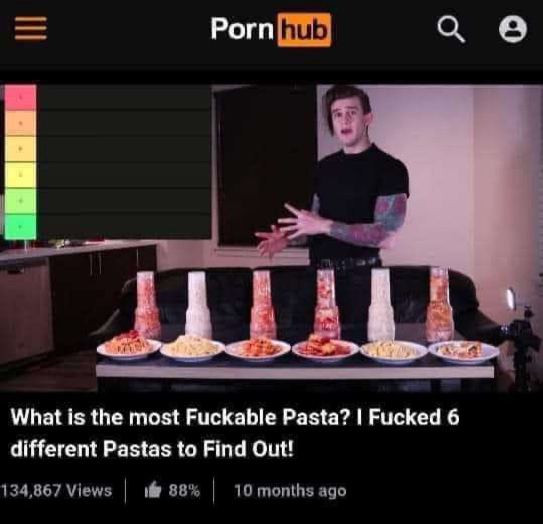 Рогп о What is the most Fuckable Pasta? Fucked 6 different Pastas to Find Out!