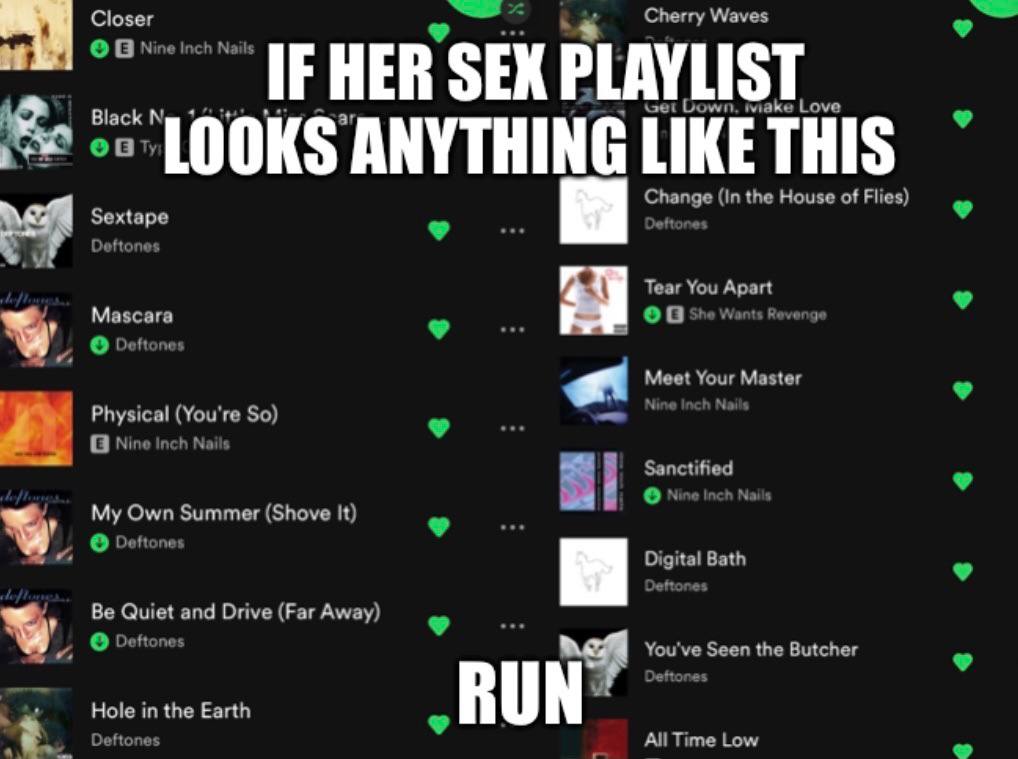Closer Cherry Waves НЕВ SEX PLAYLIST Bleck New Gown. Love Change (In the House of Flies) extape eftones Deftones Tear You Apart 42 Mascara О She Wants Revenge Deftones Meet Your Master Physical (You'r