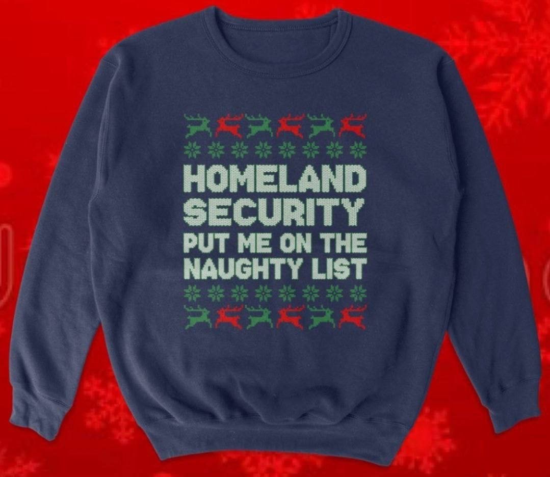 HOMELAND SECURITY PUT ME ON THE NAUGHTY LIST