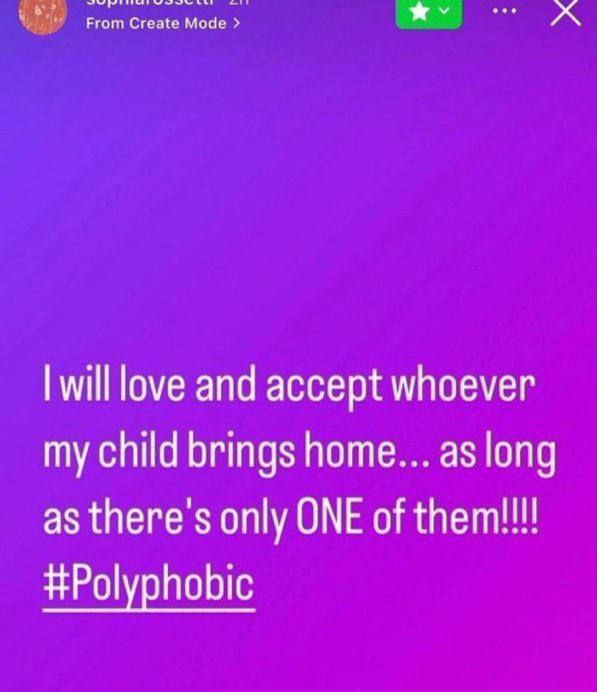 From Create Mode 5 will love and accept whoever my child brings home... as long as there's only ONE of #Polyphobic