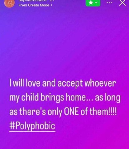 From Create Mode 5 will love and accept whoever my child brings home... as long as there's only ONE of #Polyphobic