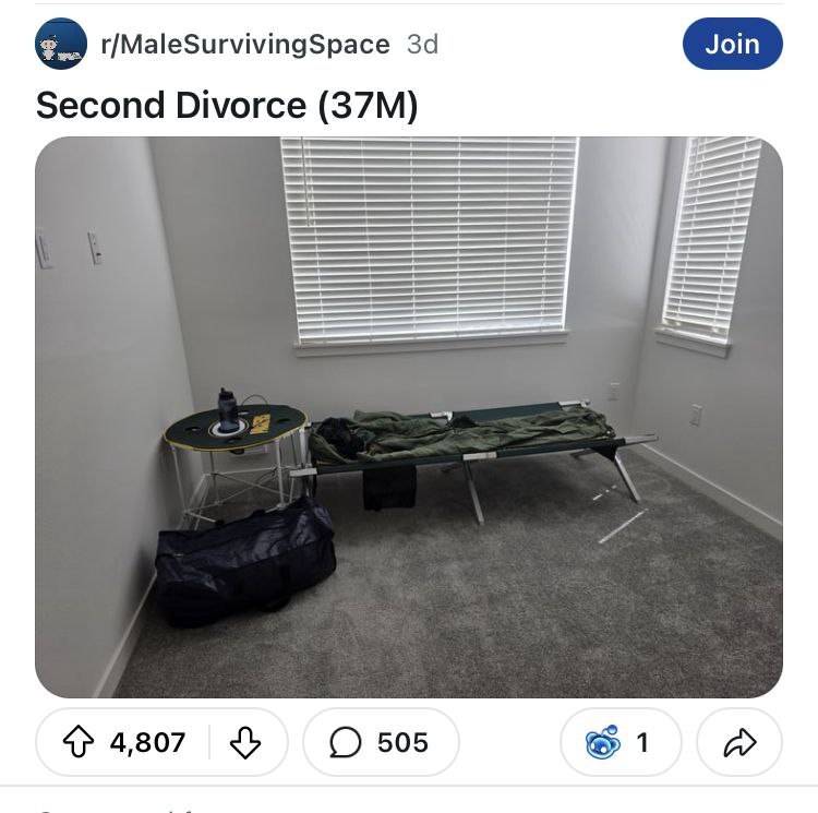 r/MaleSurvivingSpace Second Divorce 4} 4,807 505 1