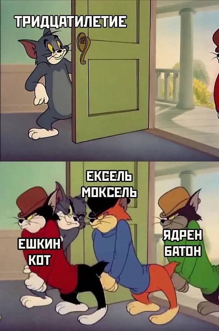 ТРИДЦАТИЛЕТИЕ ЕКСЕЛЬ МОКСЕЛЬ ЕШКИН БАТОН КОТ
