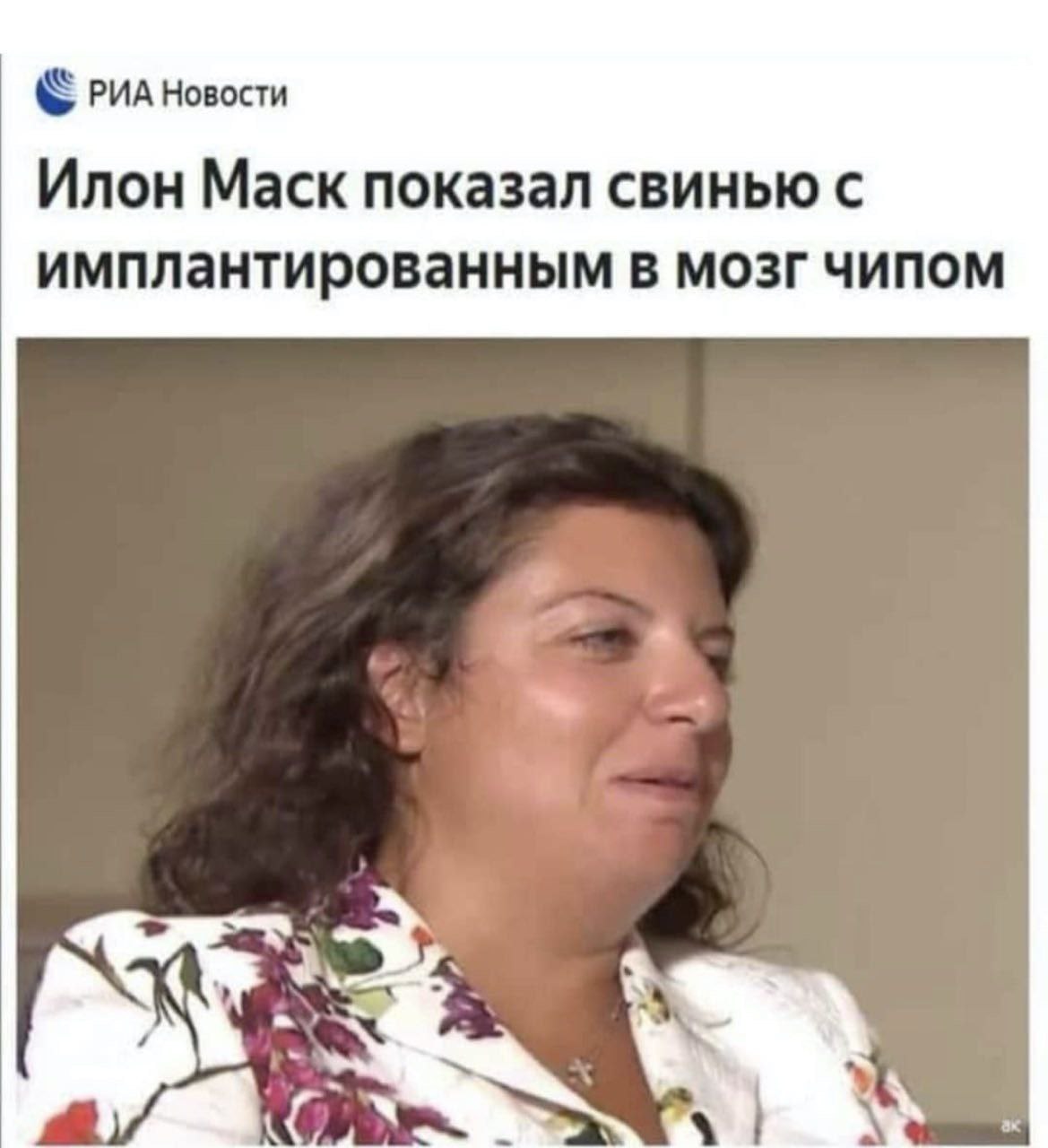 РИА Новости Илон Маск показал свинью с имплантированным в мозг чипом