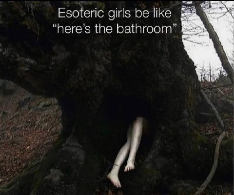 Esoteric girls be “here’s the bathroom”