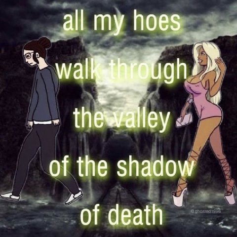 all my hoes wal of the shadow of death