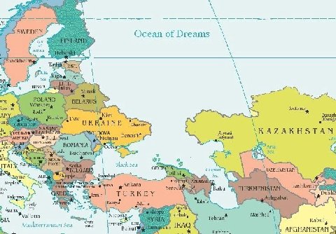 Ocean of Dreams Sea Astana А Kiev ragh KAZAKHSTAN a (MOLDOVA tak 29 Buchares Sea ТАГХ Black Sea GEOR! Caspian UZBEKISTAN ALB, Sea Naples" rsa Tashk at Baku TURKMENISTAN i TURKEY „АЧапа 4 Kirkuk Mashha