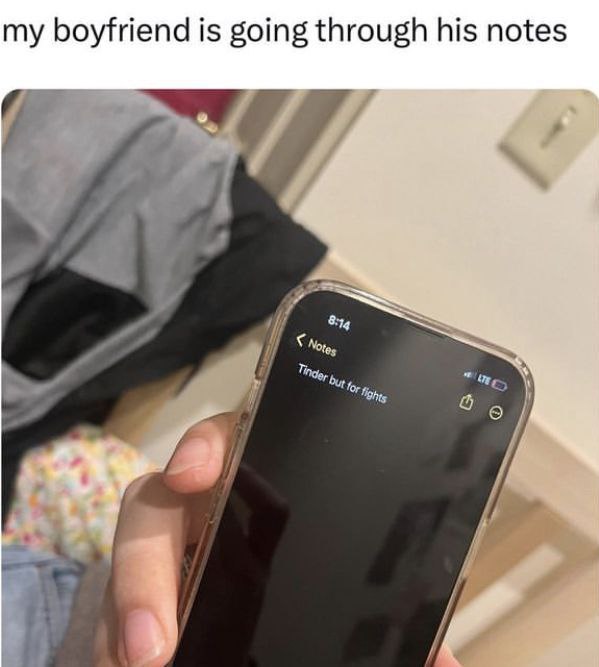 my boyfriend is going through his notes