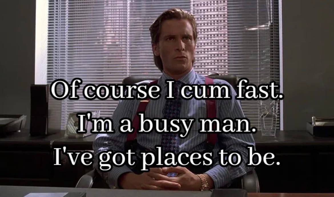 4 2 rae Of course cum fast, а разу man. I've got places to be