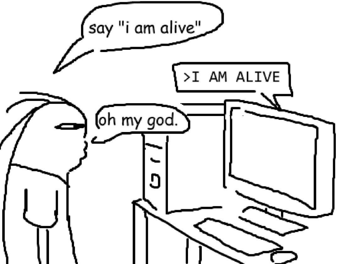 say "Гат alive! >I ALIVE my god. IST