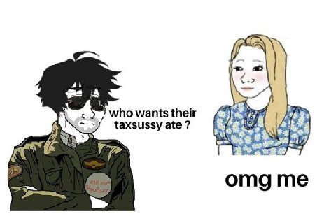 who wants their taxsussy ate 517) omg me
