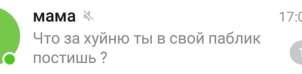 Что за хуйню ты в свой паблик 6 постишь
