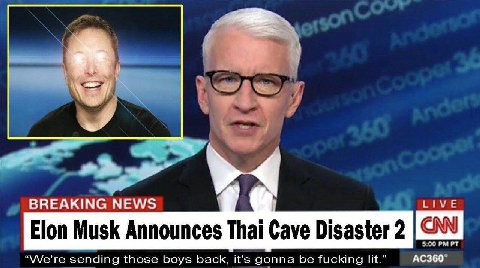 BREAKING NEWS Live Elon Musk Announces Thai Cave Disaster 2 “We're sending those boys back, it’s gonna be fucking lit.”
