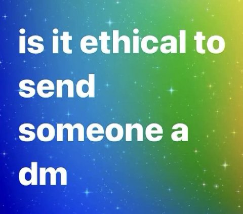 is it ethical send someonea