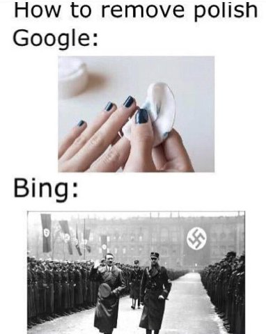 How to remove polish Google: Bing: