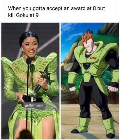 When you gotta accept an award at 8 but kill Goku at 9