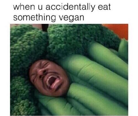 when и accidentally eat something vegan