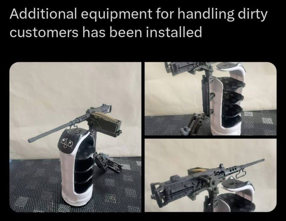 Additional equipment for handling dirty customers has been installed