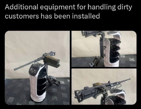 Additional equipment for handling dirty customers has been installed