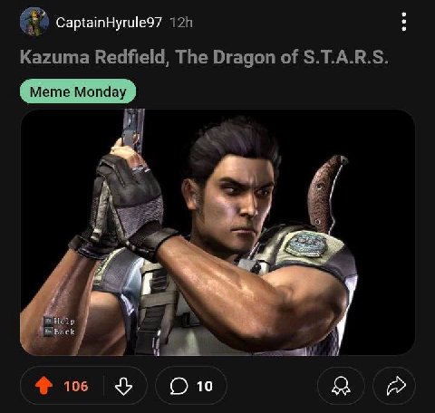 4 CaptainHyrule97 Kazuma Redfield, The Dragon of S.T.A.R.S. 4 106 10