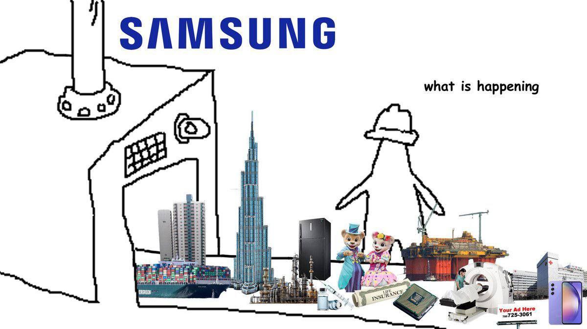 SAMSUNG what is happening НИ 4 4% Your Here 725-3061