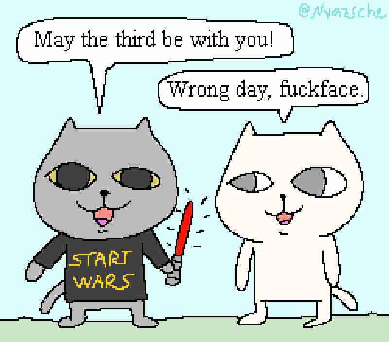May the third be with you! WAS