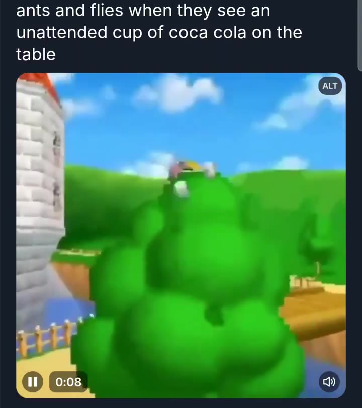 ants and flies when they see unattended cup of coca cola on the С