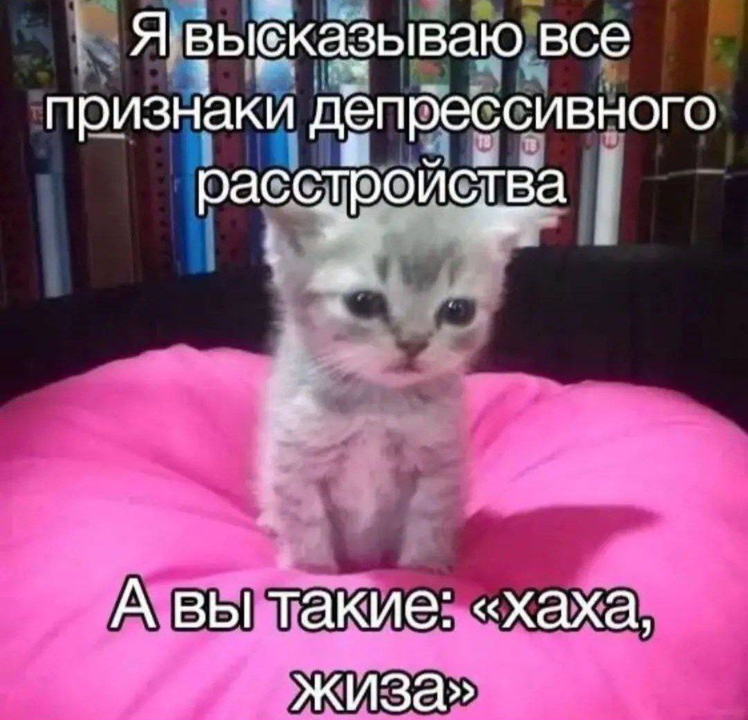 Я вывказываю все признаки депрессивного расстройства А вы такие: «хаха жиза»