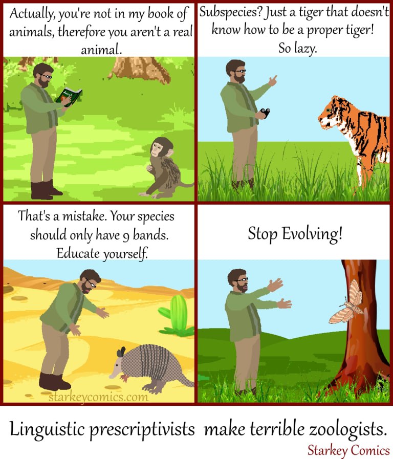 Actually, you're not in my book of |Subspecies? Just а tiger that doesn't animals, therefore you aren't a know how to be a proper tiger! So lazy. о lazy. That's a mistake. Your species should only hav