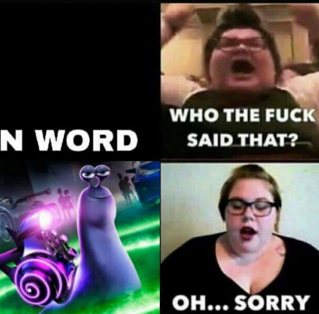 WHO THE FUCK WORD SAID THAT? SORRY