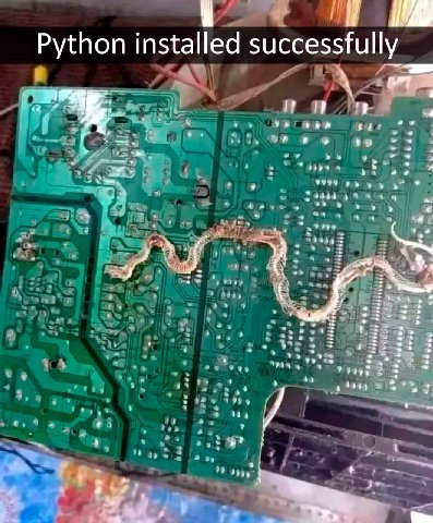 Python installed successfully a