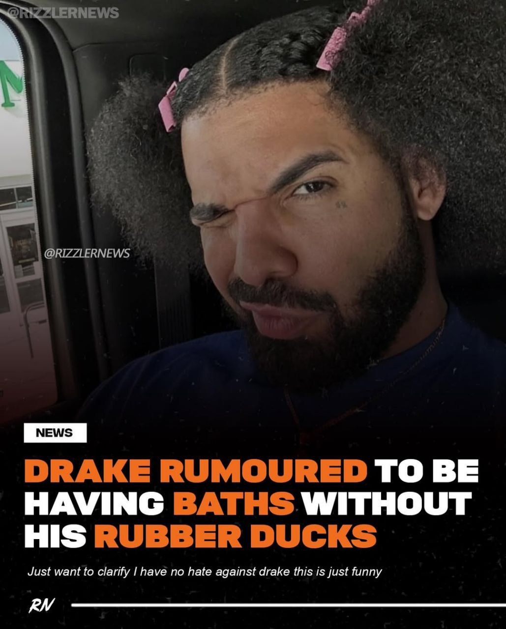 DRAKE RUMOURED TO BE HAVING BATHS WITHOUT HIS RUBBER DUCKS Just want to clarify have no hate against drake this is just funny