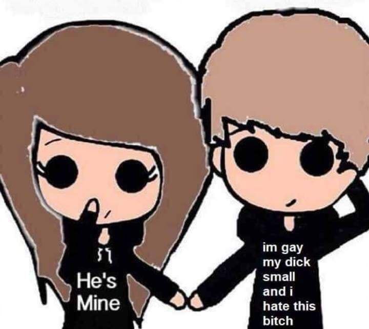 gay my dick He's small Mine andi bitch hate this