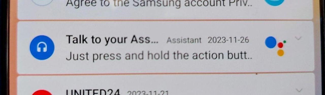 Talk to your А$$... Assistant 2023-11-26 Just press and hold the action butt.. 7992.11.97