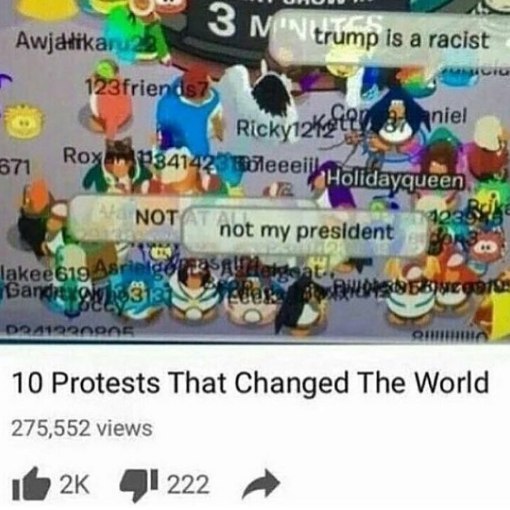 3 trump Is а racist lee 10 Protests That Changed The World 275,552 views 1@ „4