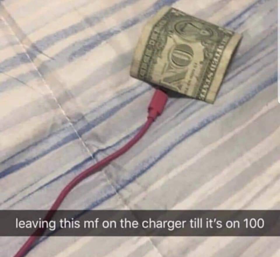 76 leaving this on the charger till it’s 100
