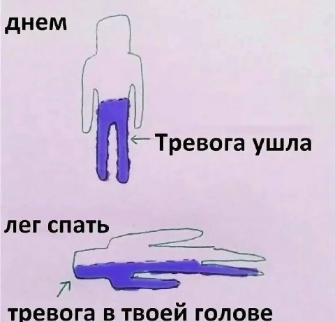 днем Тревога ушла лег спать тревога в твоей голове