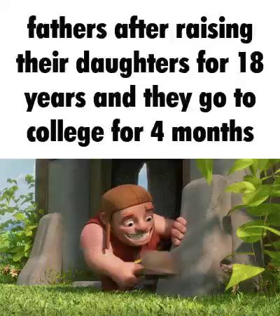 fathers after raising their daughters for 18 college for 4 months