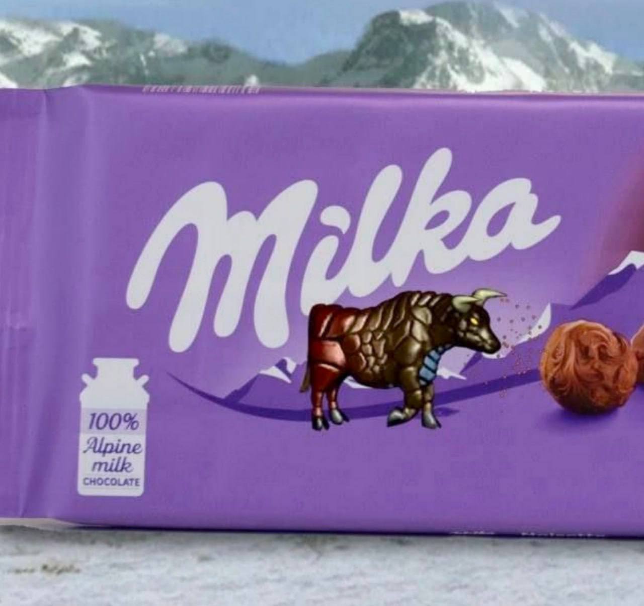 4 a 100% milk CHOCOLATE