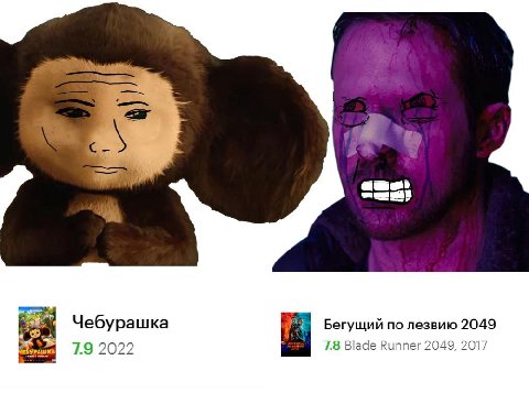 a”. Чебурашка Бегущий по лезвию 2049 a РАШКА 1.9 2022 7.8 Blade Runner 2049, 2017