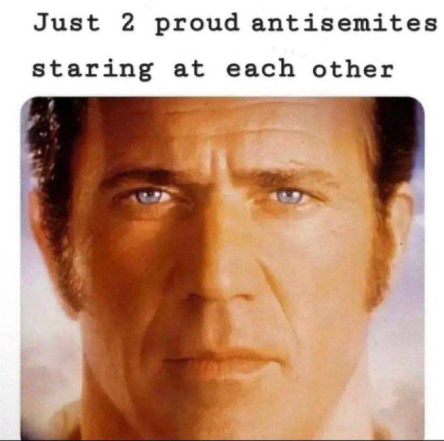 Just 2 proud antisemites staring at each other